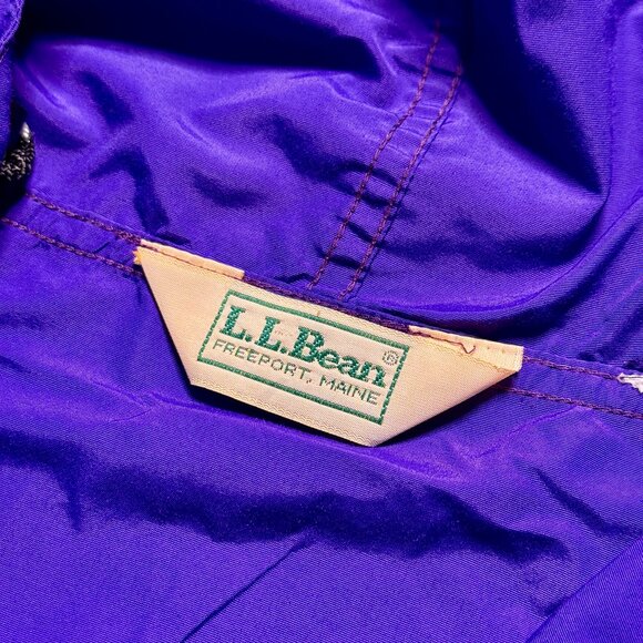 *Vintage L.L. Bean Men's Anorak Pullover Windbreaker Jacket - Purple - Picture 5 of 8